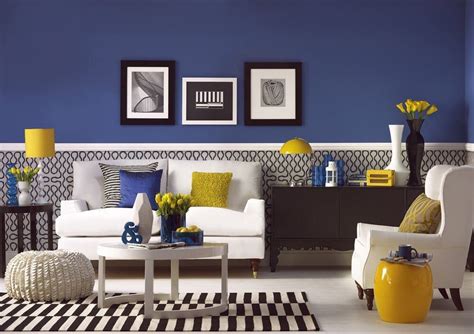 Blue Blue Living Room Decor Blue And Yellow Living Room Yellow