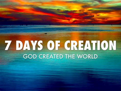 💣 Days Of Creation Powerpoint Creation Powerpoint 2022 11 06