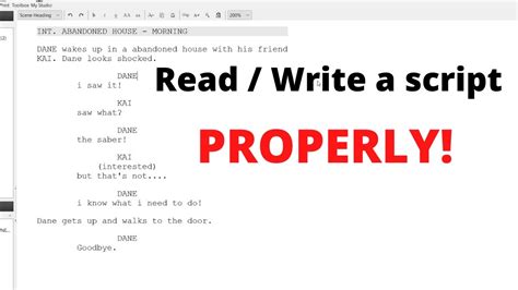 How To Readwrite A Script Properly Youtube