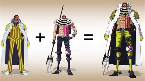 One Piece Characters Fusion Kizaru Charlotte Katakuri Anime