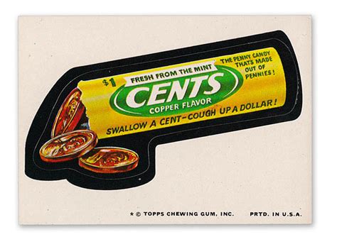 Wacky Packages Wonder Bread Series Three Cents