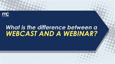What Is The Difference Between A Webcast And A Webinar Ppt