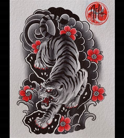 Japanese Art Tattoo Tiger