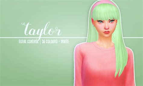 Sims 4 Custom Content Finds Holosprite Antos Taylor Hair Clayified