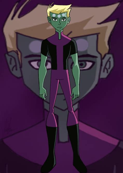 An Animated Image Of A Man With Blonde Hair And Green Eyes Standing In