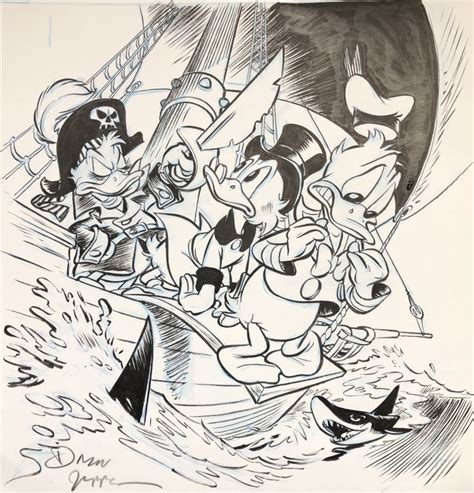 Daan Jippes Donald Duck Pirates Of The Caribbean Original Cover