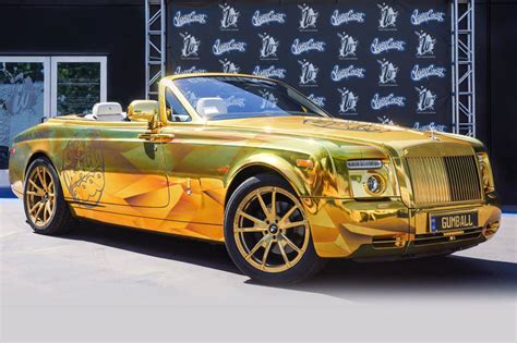 This car was all about the details. Printed Gold Chrome Drophead Wrap | Wrapfolio