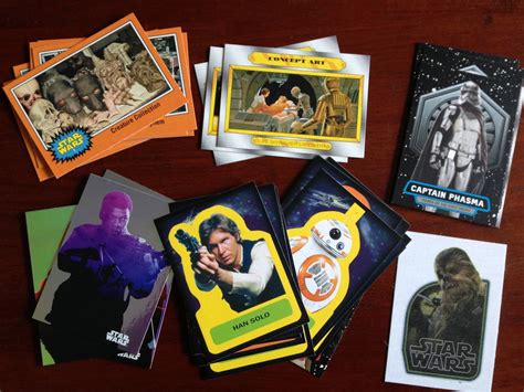However a common colloquial reference to trading card can also include reference to stickers, wrappers, or caps (pog) often produced along the same theme. theswca blog: Journey To Star Wars: The Force Awakens Trading Cards