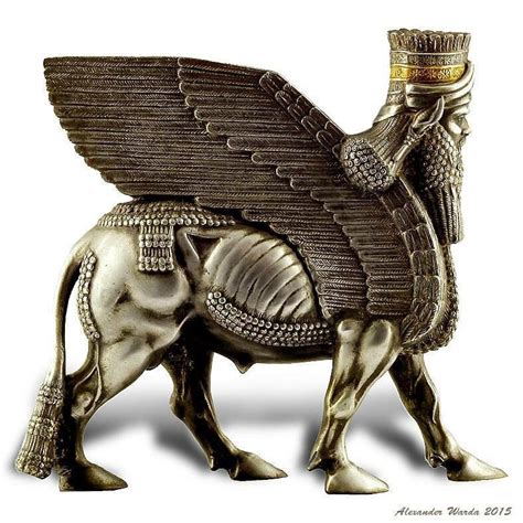 Assyrian Lamasu Shows The Power Of The Assyrian Empire Ancient Statues