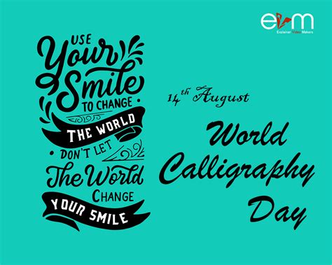 14th August World Calligraphy Day Explainer Video Makers