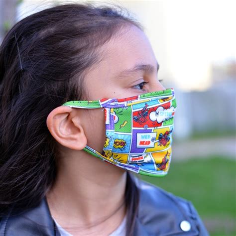 Kids Face Mask Filter Pocket Washable Reusable Made In Etsy