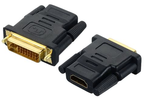 dvi i 24 5 pin male to hdmi female m f adapter converter for hdtv lcd monitor