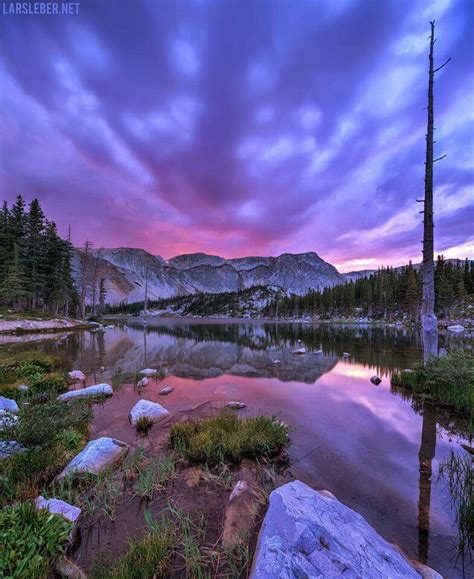 Mirror Lake Snowy Range Wyoming Wilderness Camping Camping And