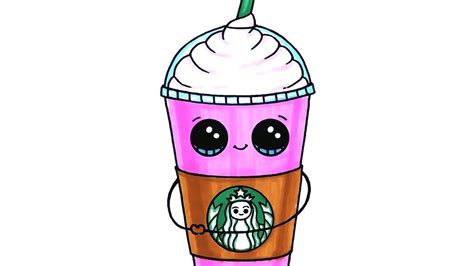Food Starbucks Cute Simple Kawaii Food Coloring Pages Askworksheet