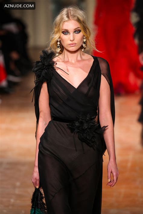 Elsa Hosk Hot Model Walks The Runway Of Alberta Ferretti Show During