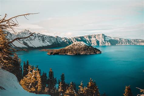 Crater Lake 4k Pictures Desktop Hd Wallpaper Wallpaperbetter