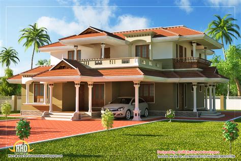 Beautiful Kerala Style 2 Story House 2328 Sq Ft Indian House Plans