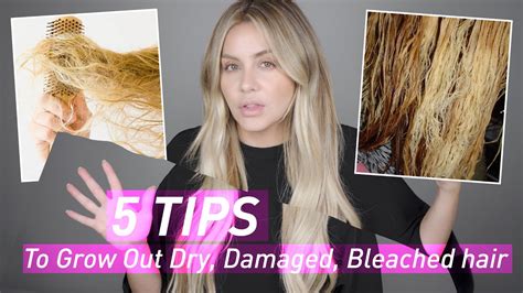 5 Tips To Grow Out Dry Damaged And Bleached Hair