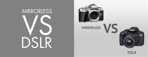 Mirrorless Vs Dslr Cameras Comparison Mirrorless Vs Dslr Dslr