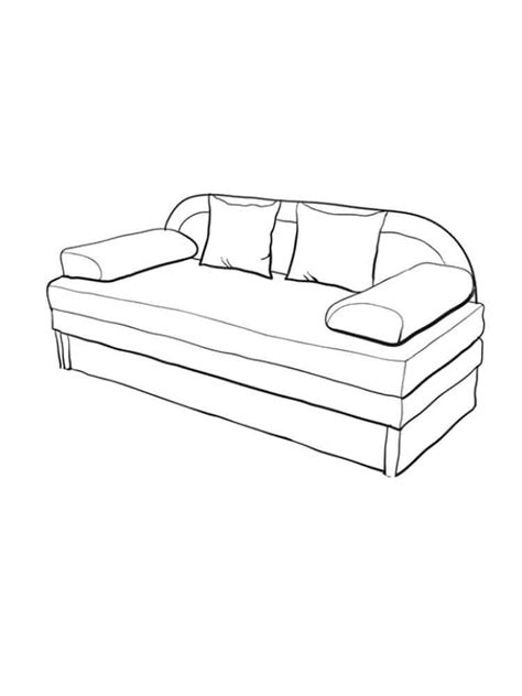 Sofa Coloring Pages