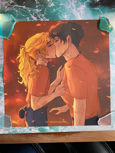 Percy Jackson Percabeth First Kiss Fine Art Print Percy Etsy Canada Percy Jackson Art Percy