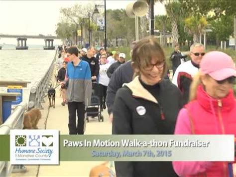 Humane Society Of Manatee County Paws In Motion Walk A Thon YouTube