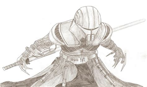 Star Wars The Force Unleashed Pencil Drawing By Pnclaudiu On Deviantart