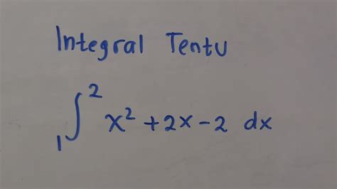 Maybe you would like to learn more about one of these? 6. Contoh Soal INTEGRAL TENTU | Matematika SMA - YouTube