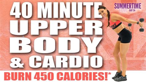 Minute Upper Body And Cardio Workout Burn Calories Sydney Cummings YouTube