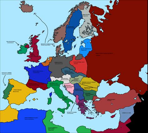 A Map Of Europe For A Hoi4 Mod I Wanna Make Once I Learn How To Hoi4
