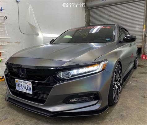 While the manual transmission is gone, the cvt helps deliver power with ease. 2019 Honda Accord Vossen Hf2 BC Racing Coilovers | Custom ...