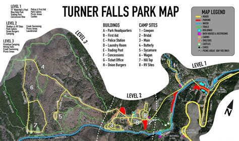 Cabin ∙ 4 guests ∙ 1 bedroom. Turner Falls Map | Turner Falls Park Directions