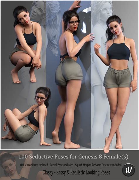 iv 100 seductive poses for genesis 8 female s 小艺daz素材站