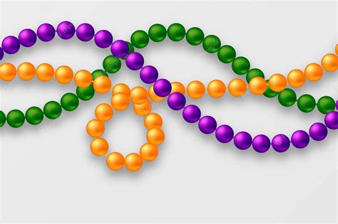 Mardi Gras Beads Vector