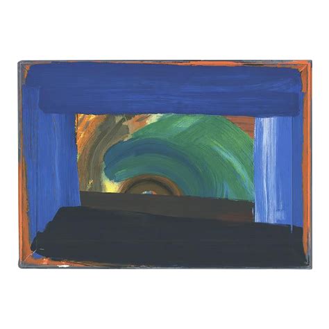 1995 Howard Hodgkin Gossip No Text Abstract Expressionist Blue