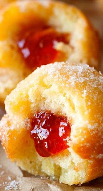 Jelly Filled Donut Holes Recipe Donut Recipes Filled Donuts Desserts