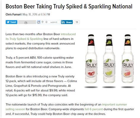 Boston Beer S Next Growth Frontier NYSE SAM Seeking Alpha