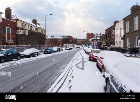 Snow in Dublin City, Winter " Beast from the east" in Ireland 2018