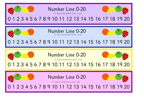 Fish Number Line 0 20 Free Teaching Resources Harriet Violet