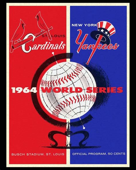 Cardinals1964 World Series Poster Of Program Cover 8x10 Color Photo