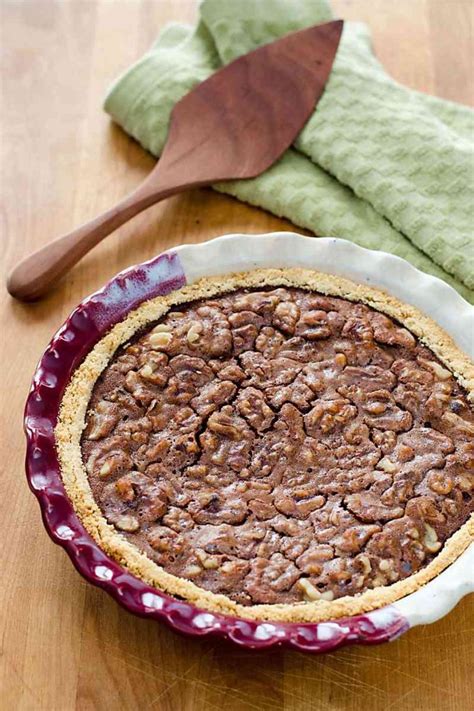 With canada day coming up on the first of july, i wanted once more to feature a this recipe takes its cues from an old fashioned sugar pie but switching it up to include that amazing. Chocolate Walnut Pie | Gluten Free Grain Free Paleo Recipe