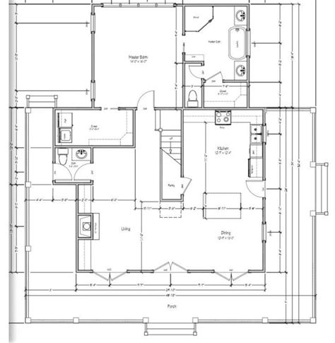 Cotton Blue Cottage Floor Plan Template
