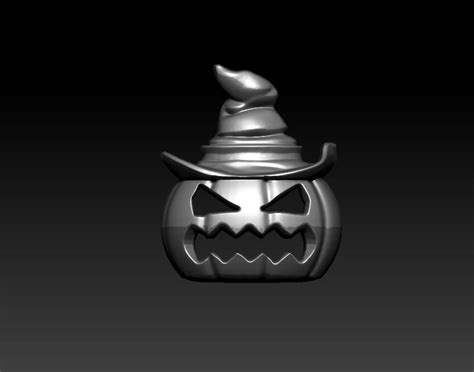 Witch Pumpkin Stl Model For 3d Printer And Cnc Router Halloween Cnc