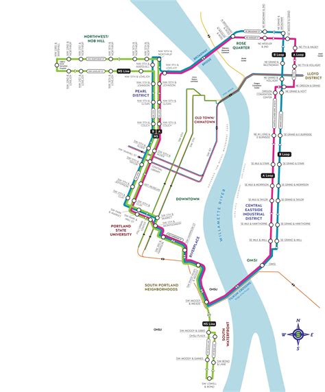 maps schedules portland streetcar