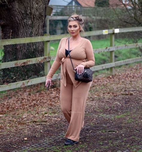 Lauren Goodger Is Seen In A Beige Jumpsuit In Essex Photos