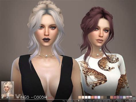 Sims 4 Ccs The Best Female Hair By Wingssims The Sims Haar