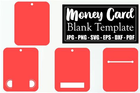Blank Money Card Template Blank Money Card Png Bundle