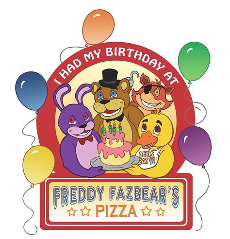 Freddy Fazbears Birthday Posters By Oriana132 Redbubble