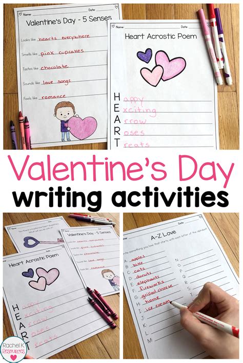 Valentines Day Writing Activities Valentines Writing Activities