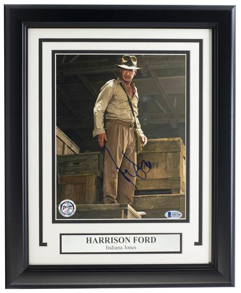 Harrison Ford Signed Indiana Jones 11x14 Custom Framed Photo Display